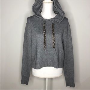 hoodie with glitter strings